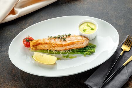 Сёмга на гриле или на пару халяль