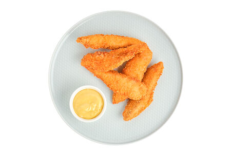 Куриные стрипсы с горчичным соусом