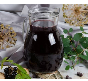 Морс из черной смородины собственного приготовления