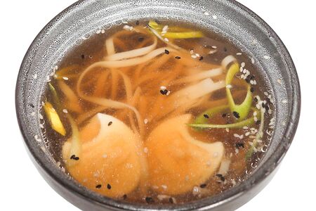 Бульон куриный с яйцом