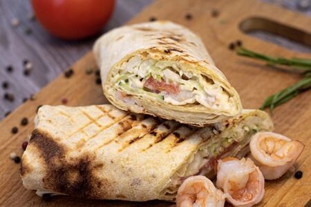 Шаурма с креветками