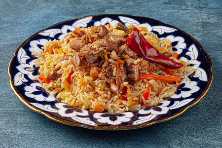 Плов узбекский с говядиной