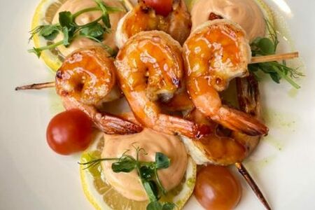 Шашлычок из креветок