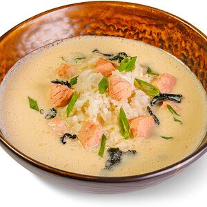 Суп сливочный с лососем