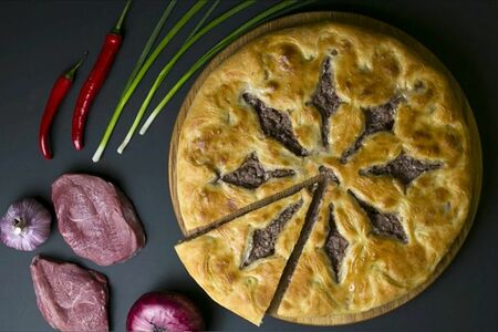 Осетинский пирог с мясом Фыдджын