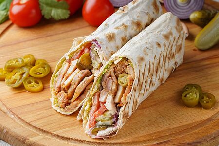 Шаурма с сыром и халапеньо Топчик