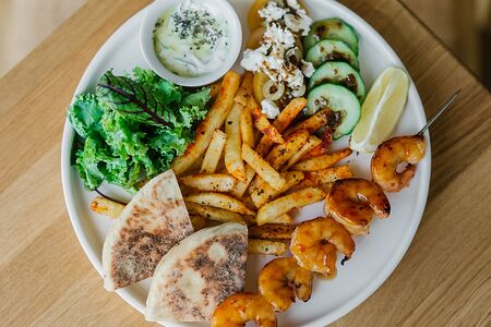 Гирос с креветкой