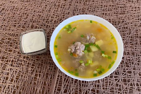 Суп с фрикадельками по-домашнему