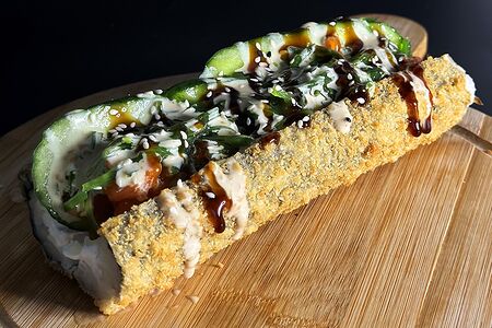 Смакдог с лососем и угрем