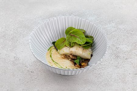 Синекорый палтус с вешенками