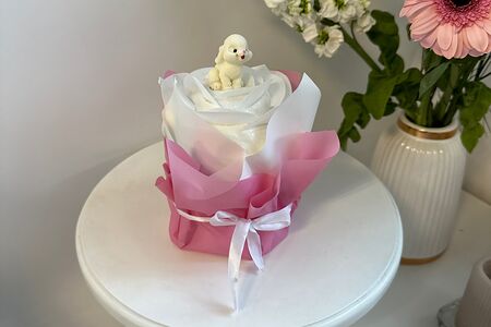 Дрожжевой кулич с цукатами и шоколадным кремом внутри