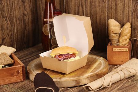 Гамбургер с двойной котлетой