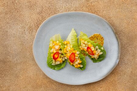 Тар-тар гребешок с манго