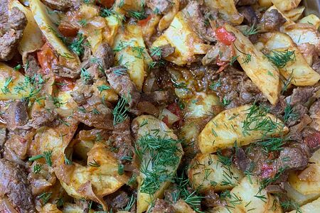 Жаркое с печенью