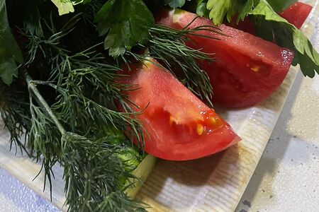 Букет их свежих овощей