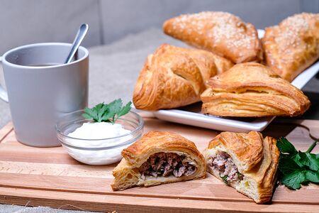 Слойки с капустой