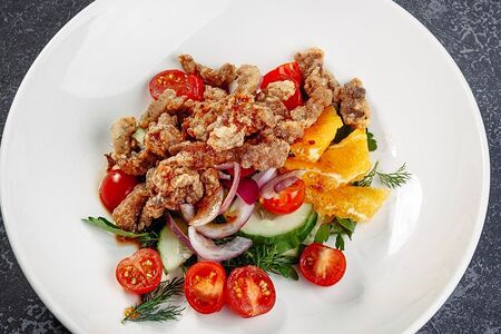 Салат с телятиной и апельсинами