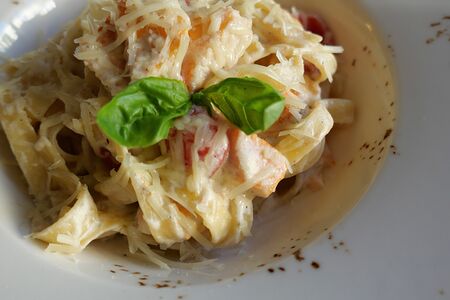 Паста с семгой