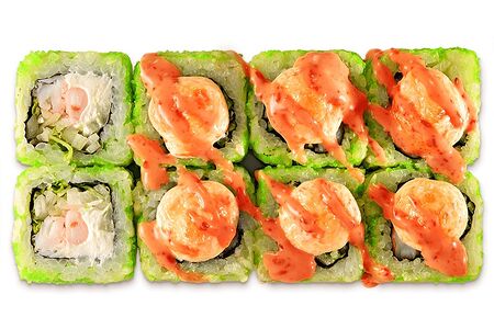 Запечённый с креветкой