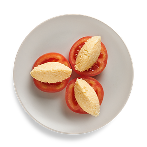 Помидоры с сыром и чесноком