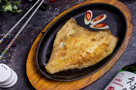 Жареная камбала