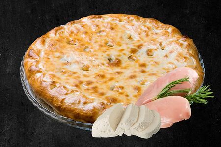 Пирог с курицей и сыром