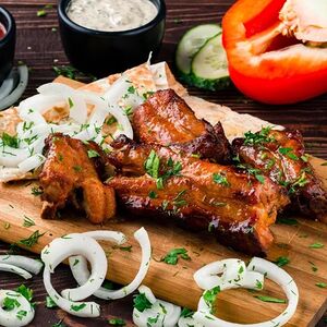 Свиные ребрышки на мангале