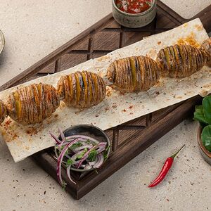 Молодой картофель на углях