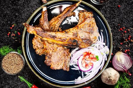 Шашлык из бараньей корейки