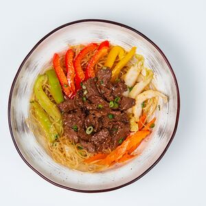 Фунчоза с говядиной