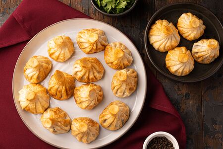 Сет хинкали жареные (21 шт. - 3 вида)