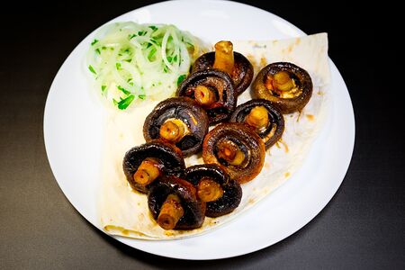 Шампиньоны на углях