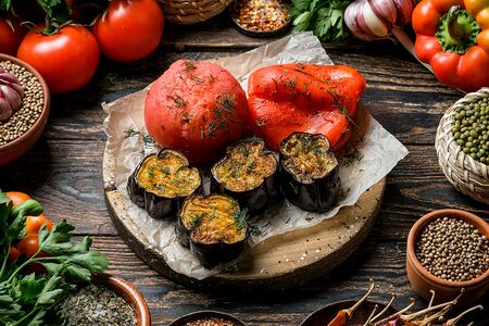 Овощи на мангале