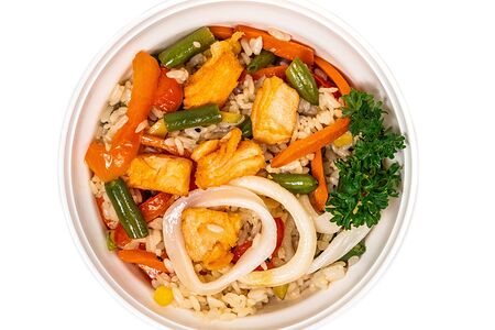 Рис с морепродуктами