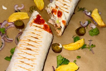 Шаурма с фри