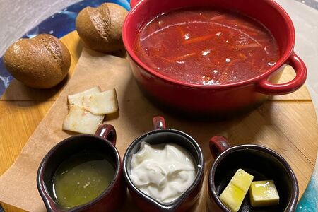 Крымский борщ с телятиной