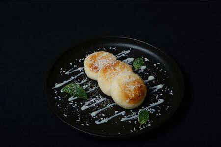 Сырники из рисовой муки со сгущёнкой