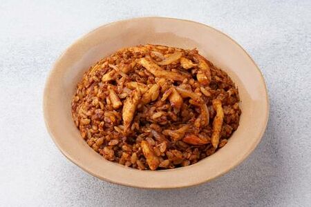 Рис с цыплёнком в китайском соусе M