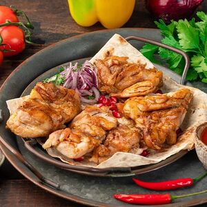 Шашлык из филе куриного бедра