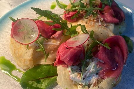 Блины с ростбифом