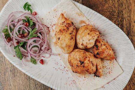 Шашлык из куриного филе