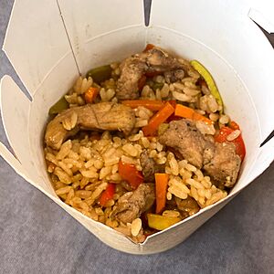 Рис со свининой