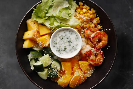 Поке с креветками