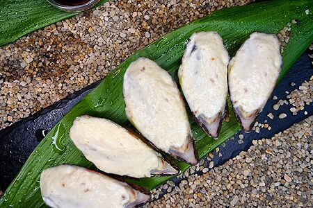 Мидии чесночные