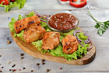 Шашлык из куриного филе