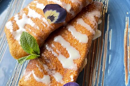 Блинчики с творогом 