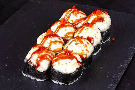 Запеченный ролл с креветкой