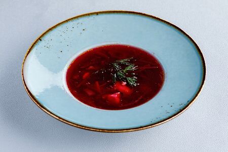 Борщ с курицей