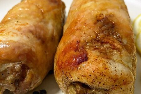 Рулетик галантин из куриного филе