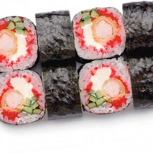 Ролл Темпура креветка с сыром Филадельфия